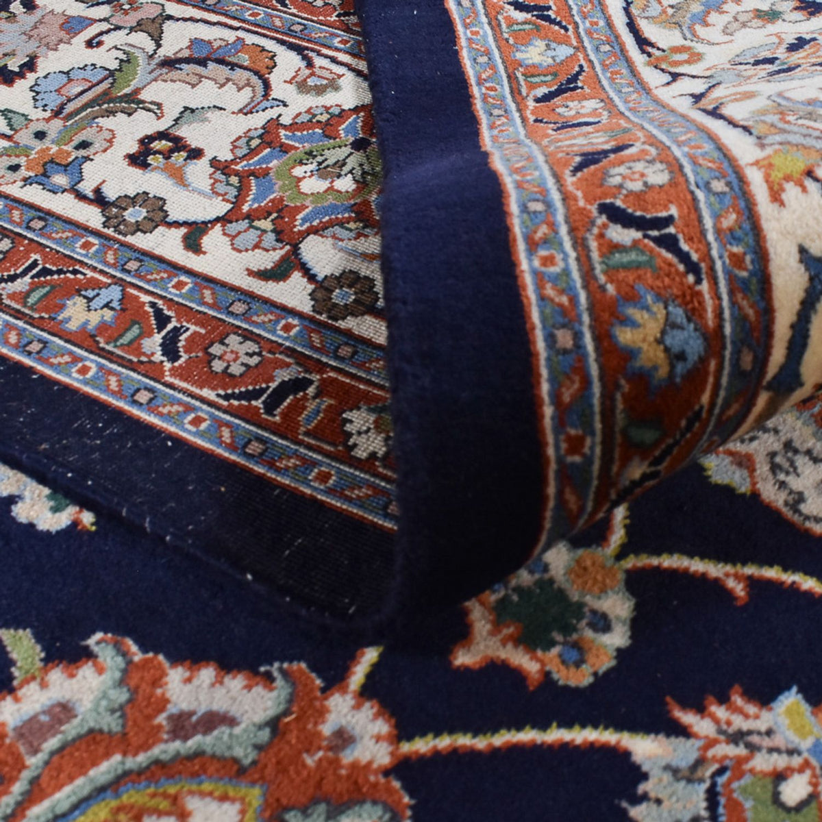 Persisk tæppe - Classic - Royal - 341 x 252 cm - mørkeblå