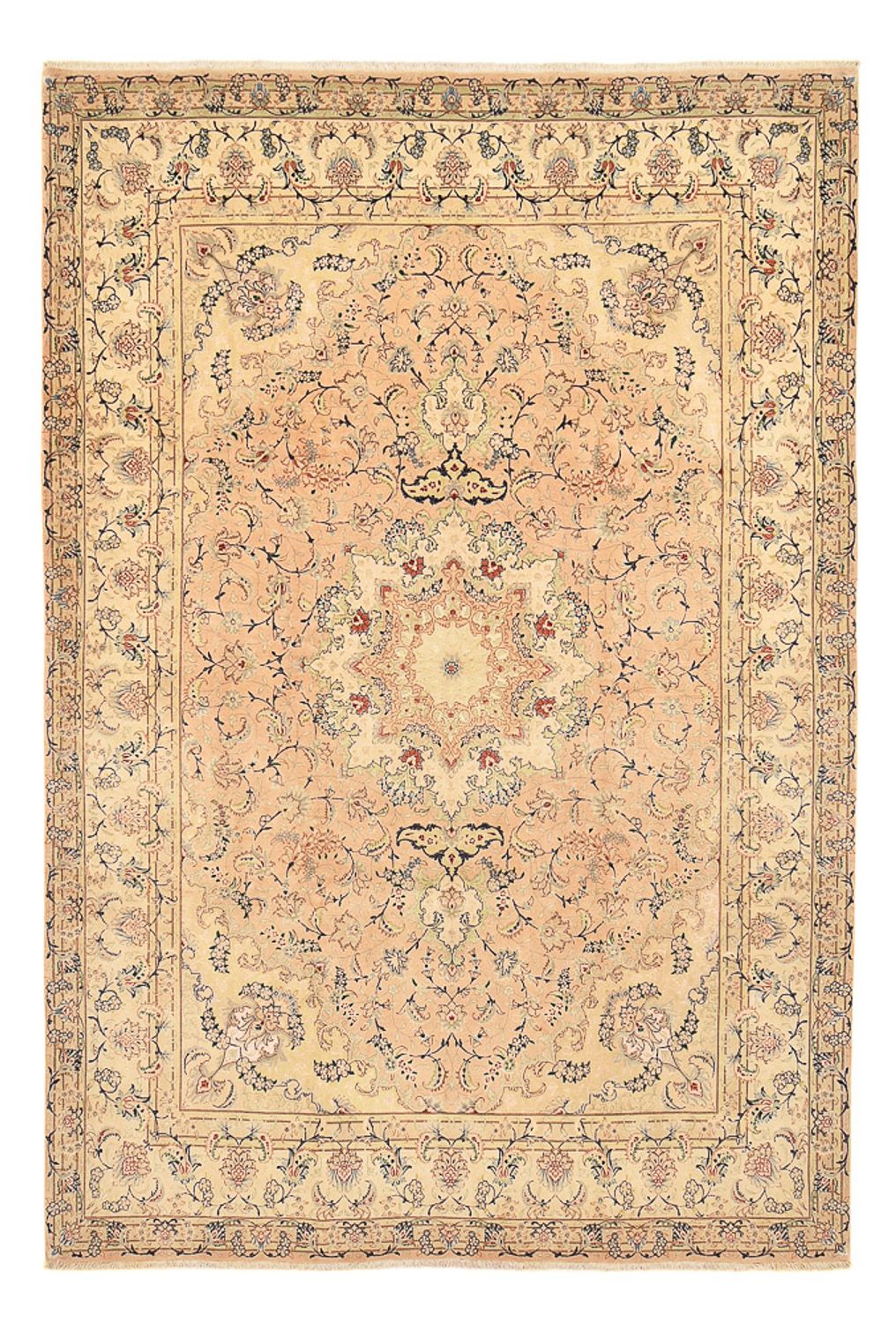 Persisk tæppe - Tabriz - Royal - 367 x 258 cm - mørk beige