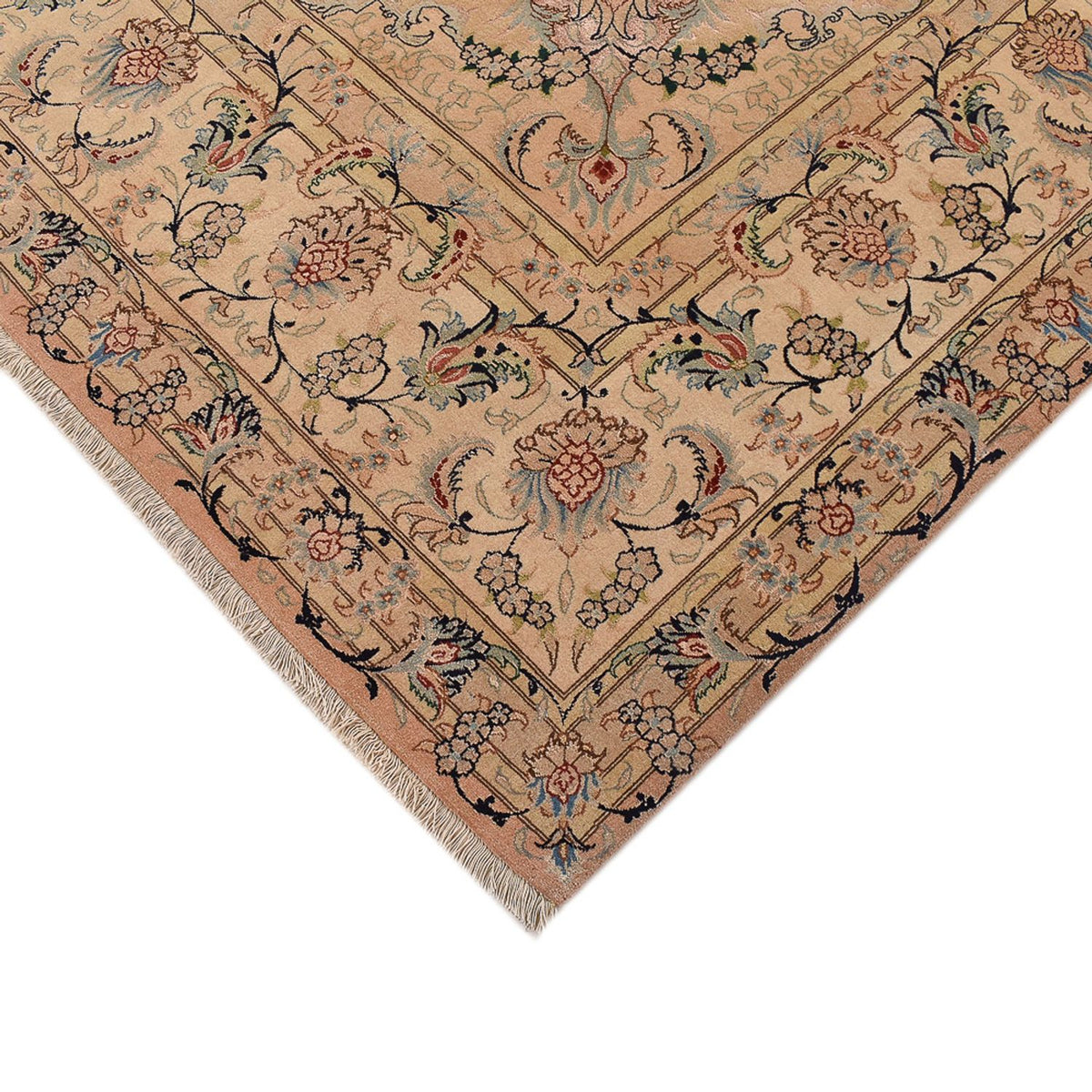 Persisk tæppe - Tabriz - Royal - 367 x 258 cm - mørk beige