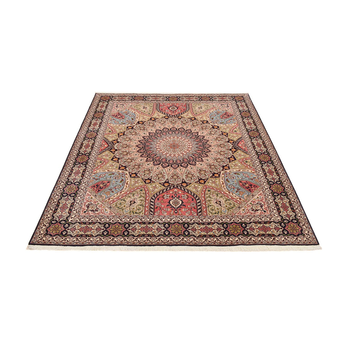 Persisk tæppe - Tabriz - Royal - 250 x 208 cm - mørk beige