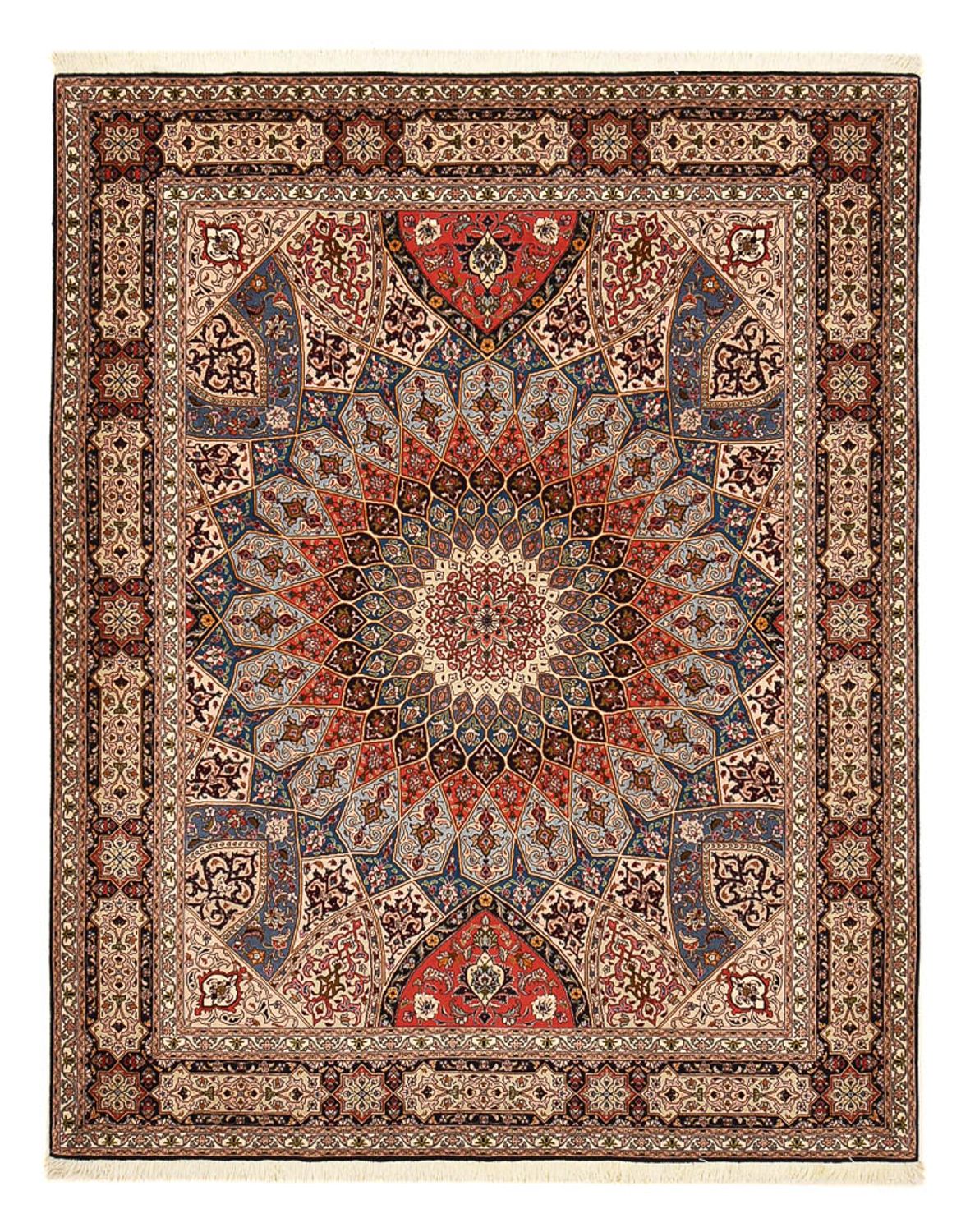 Persisk tæppe - Tabriz - Royal - 255 x 205 cm - mørk beige