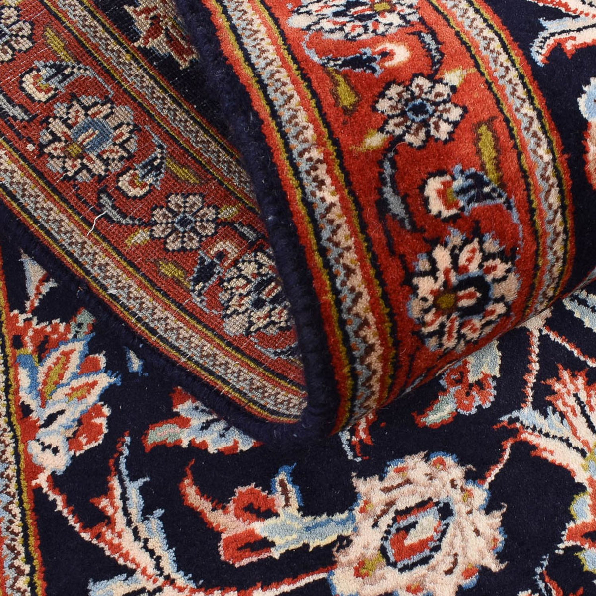 Løber Persisk tæppe - Classic - 344 x 73 cm - mørkeblå