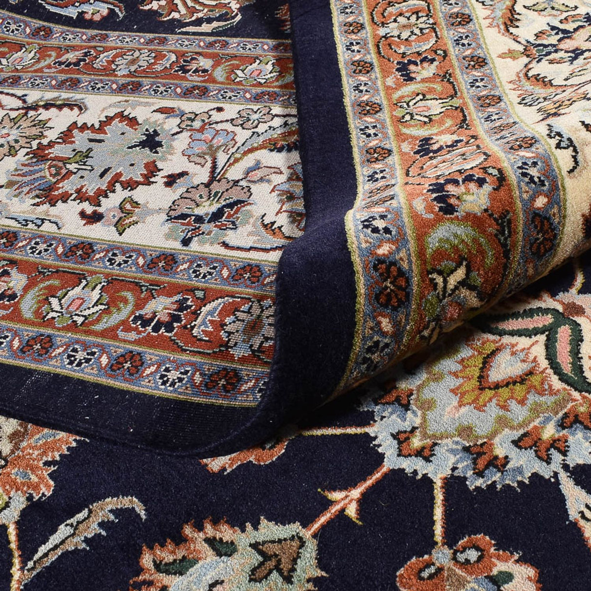Persisk tæppe - Classic - Royal - 393 x 302 cm - mørkeblå