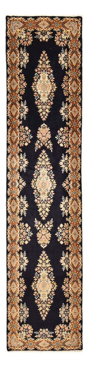 Løber Persisk tæppe - Royal - 415 x 96 cm - mørkeblå