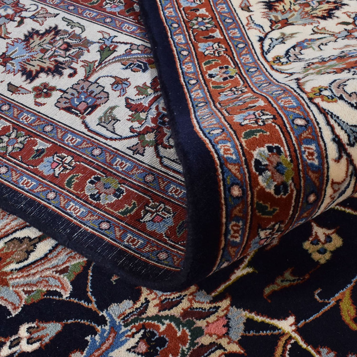 Persisk tæppe - Classic - Royal - 340 x 244 cm - mørkeblå