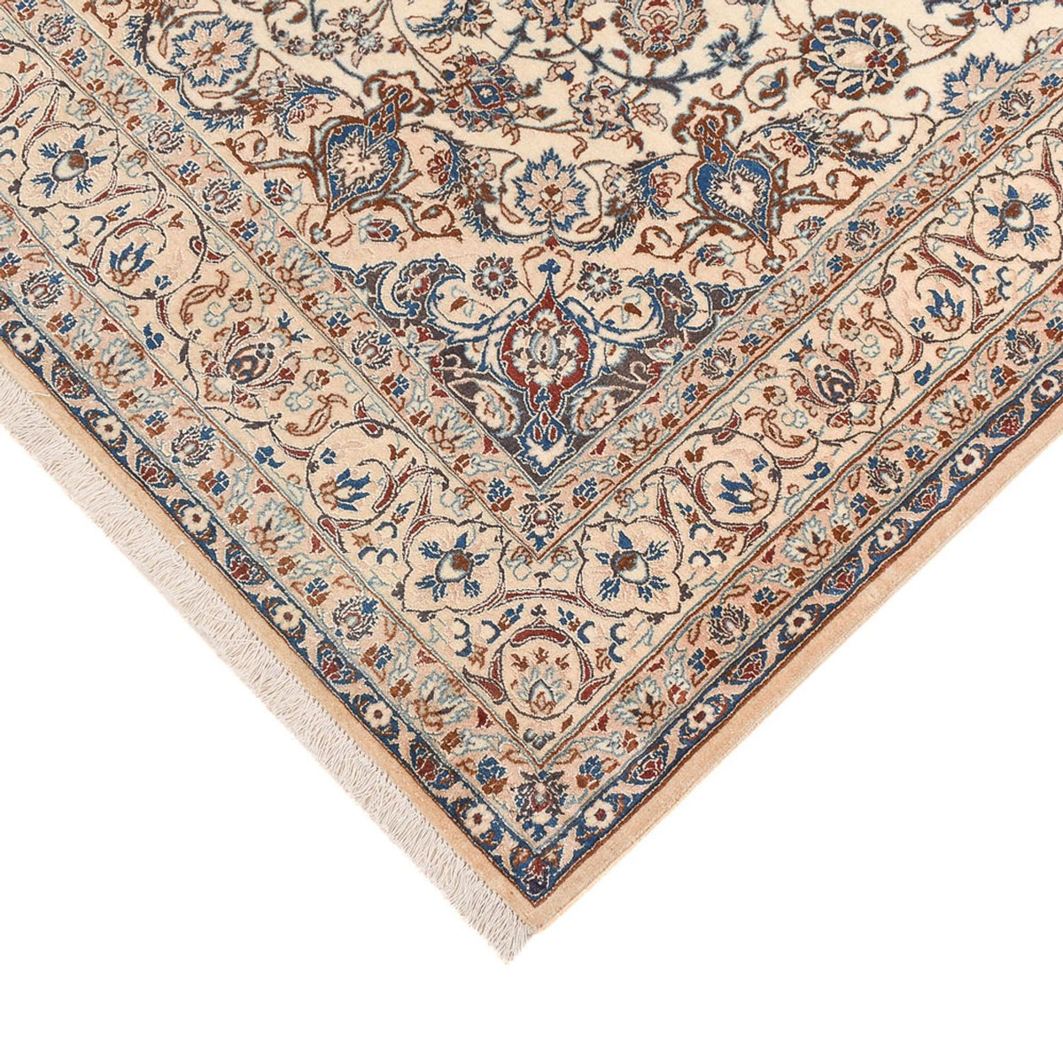 Persisk tæppe - Nain - Premium - 214 x 136 cm - beige