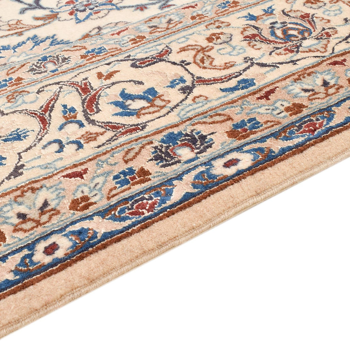 Persisk tæppe - Nain - Premium - 214 x 136 cm - beige
