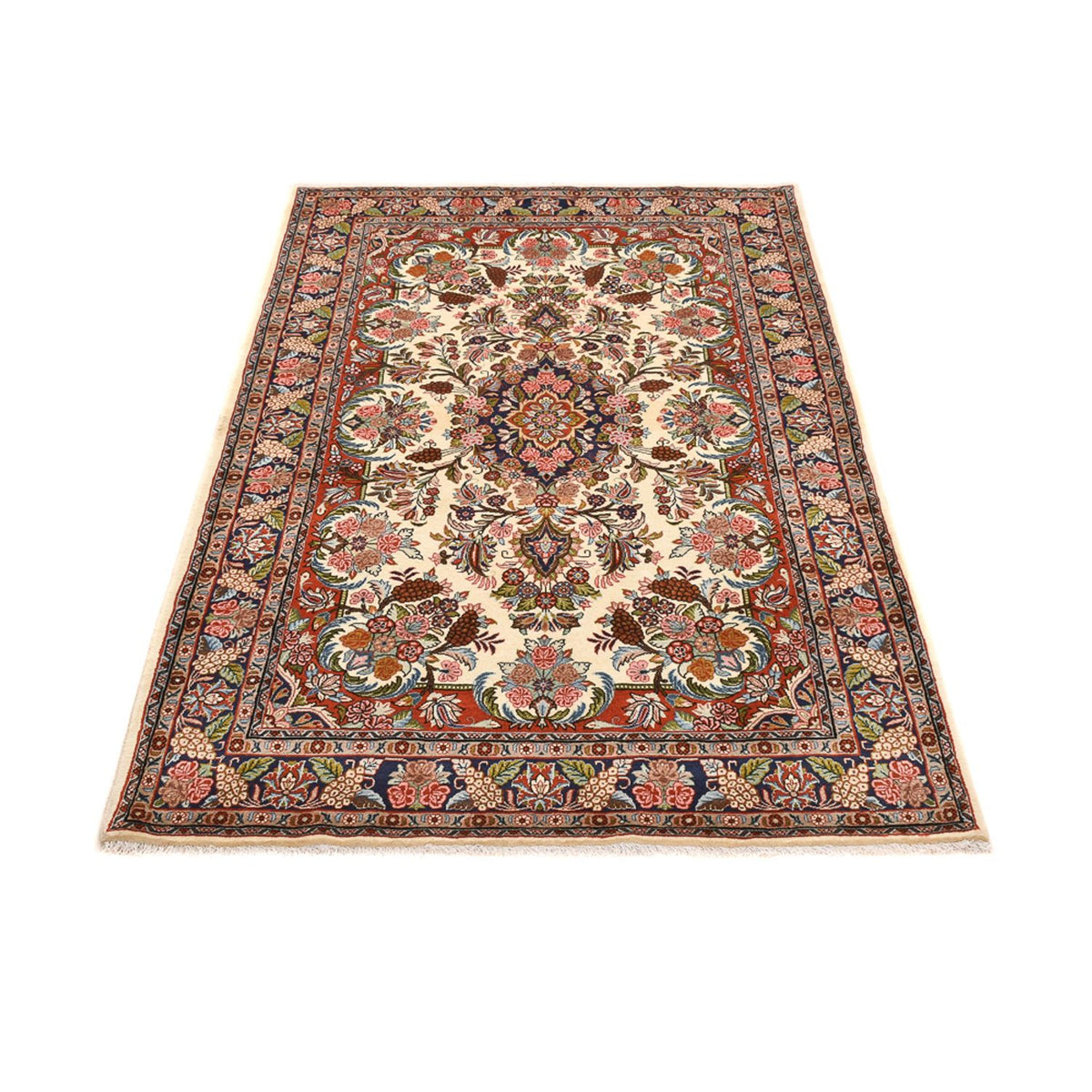 Persisk tæppe - Bijar - 204 x 138 cm - lys beige