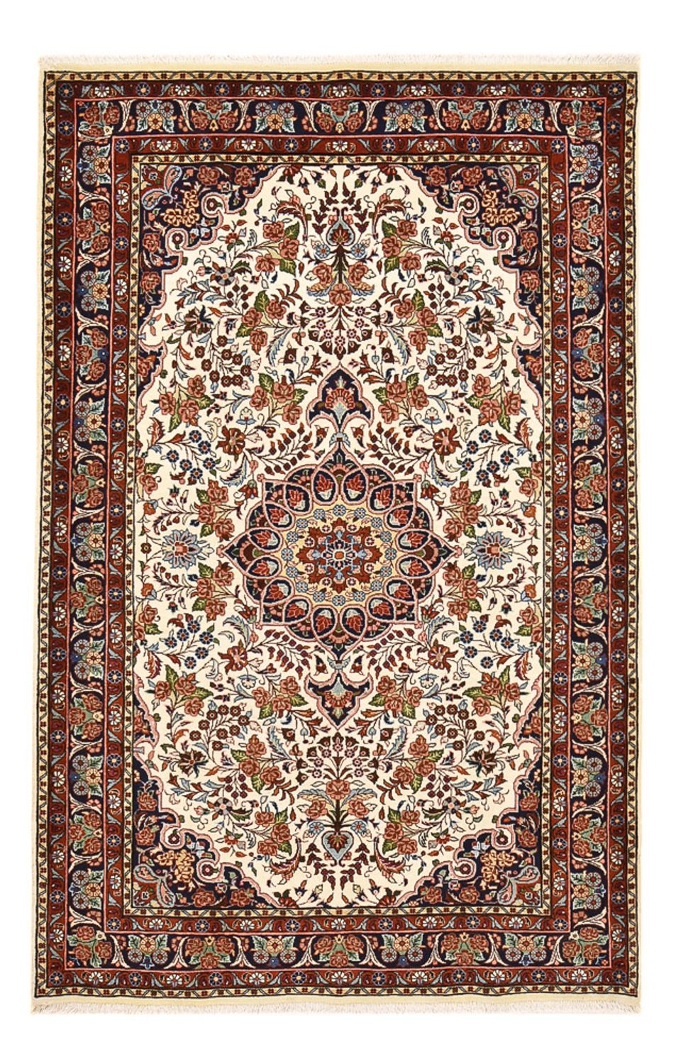 Persisk tæppe - Bijar - 211 x 135 cm - creme