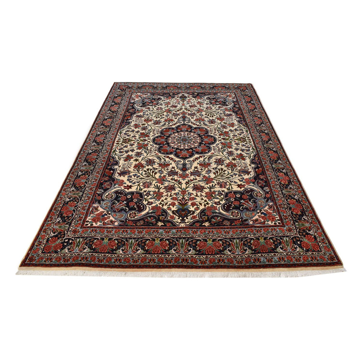 Persisk tæppe - Bijar - 298 x 203 cm - lys beige