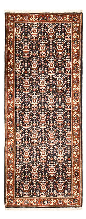 Løber Gabbeh-tæppe - Kashkuli Persisk - 202 x 81 cm - mørkeblå