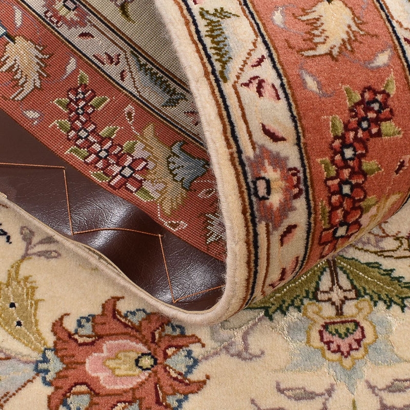 Løber Persisk tæppe - Tabriz - Royal - 197 x 80 cm - beige