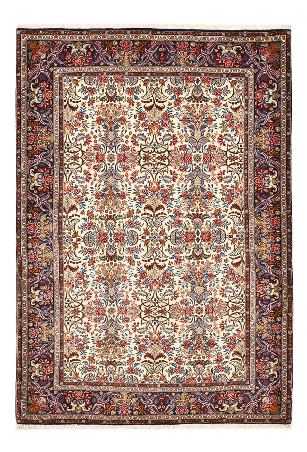 Persisk tæppe - Bijar - 205 x 148 cm - creme