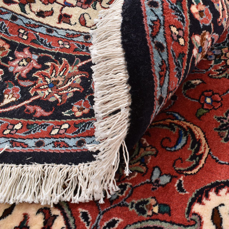 Persisk tæppe - Bijar rundt  - 150 x 150 cm - rød