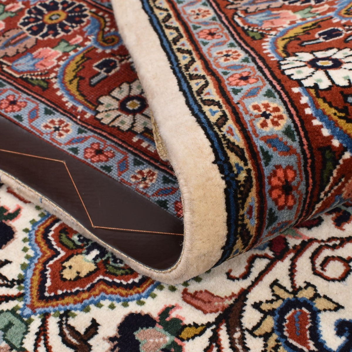 Persisk tæppe - Bijar - 209 x 139 cm - creme