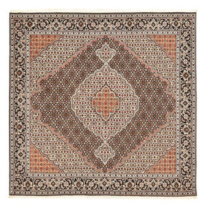 Persisk tæppe - Tabriz - Royal firkantet  - 202 x 198 cm - brun