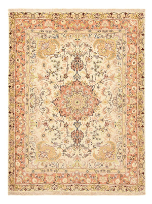 Persisk tæppe - Tabriz - Royal - 210 x 153 cm - lys beige