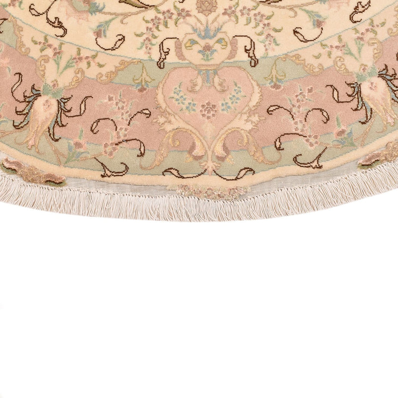 Persisk tæppe - Tabriz - Royal rundt  - 150 x 150 cm - beige