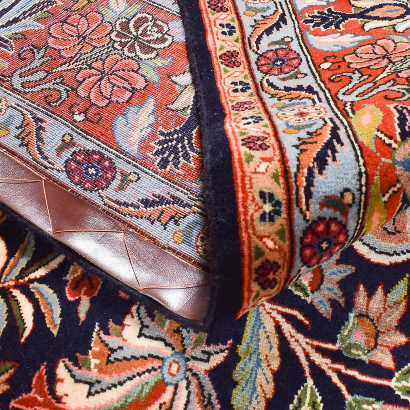 Persisk tæppe - Bijar - 298 x 199 cm - mørkeblå