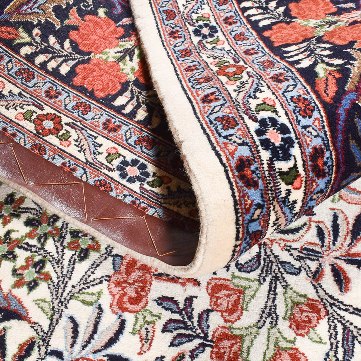 Persisk tæppe - Bijar - 318 x 203 cm - creme