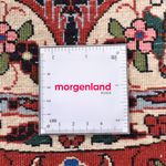 Persisk tæppe - Bijar rundt  - 155 x 155 cm - mørkerød