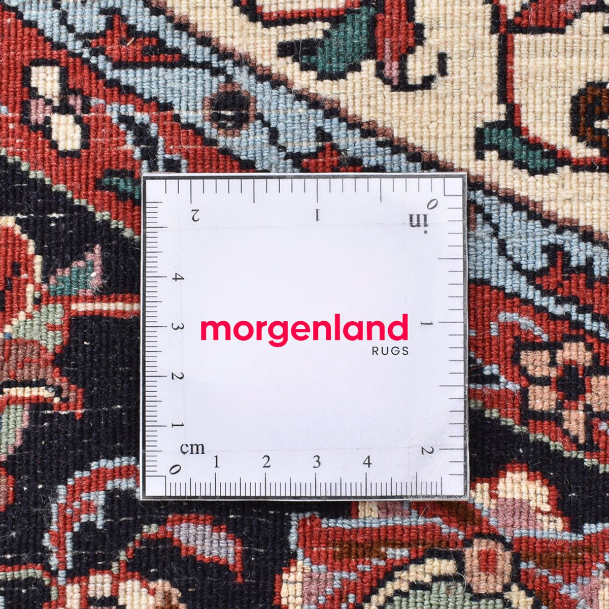 Persisk tæppe - Bijar rundt  - 154 x 154 cm - rød