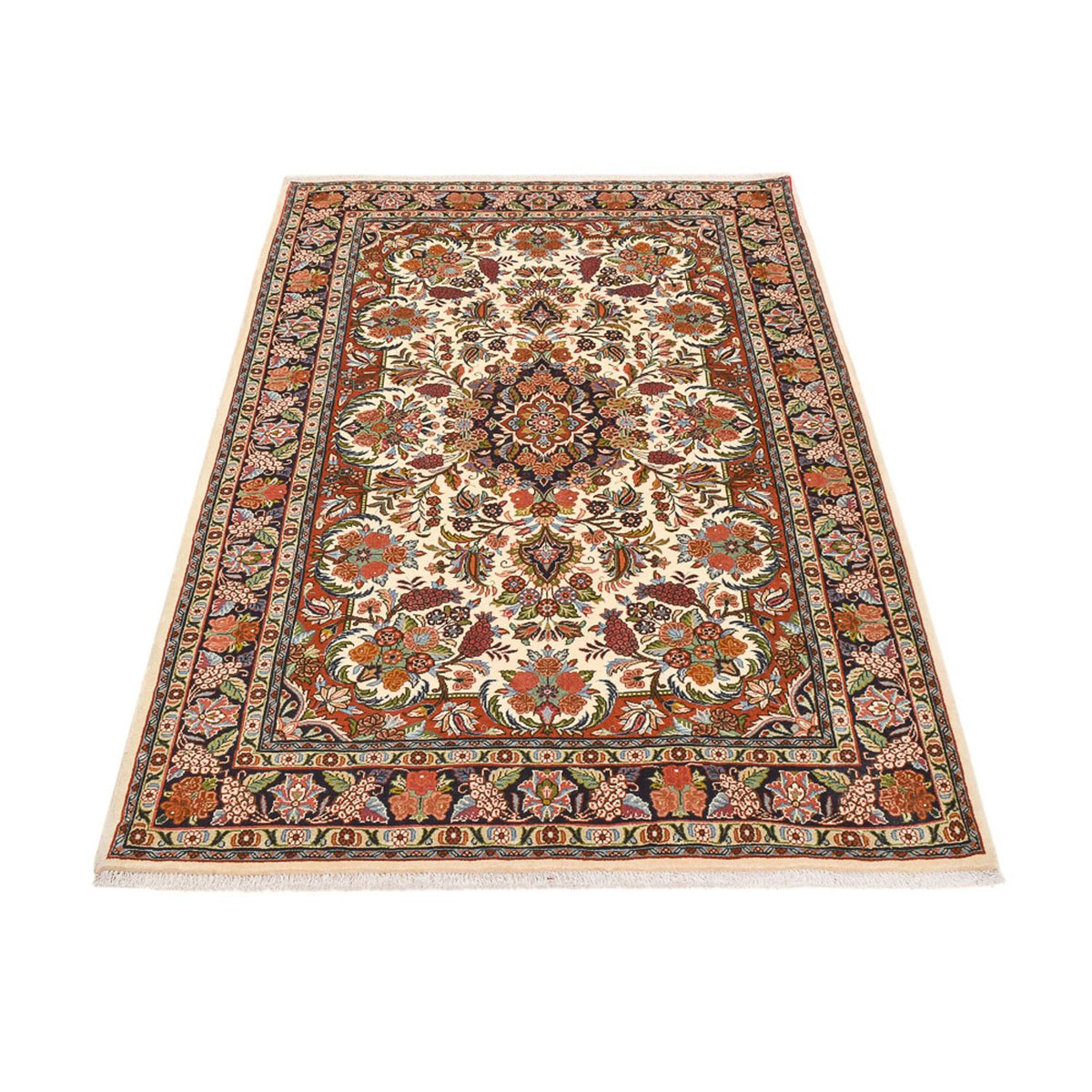 Persisk tæppe - Bijar - 210 x 140 cm - lys beige