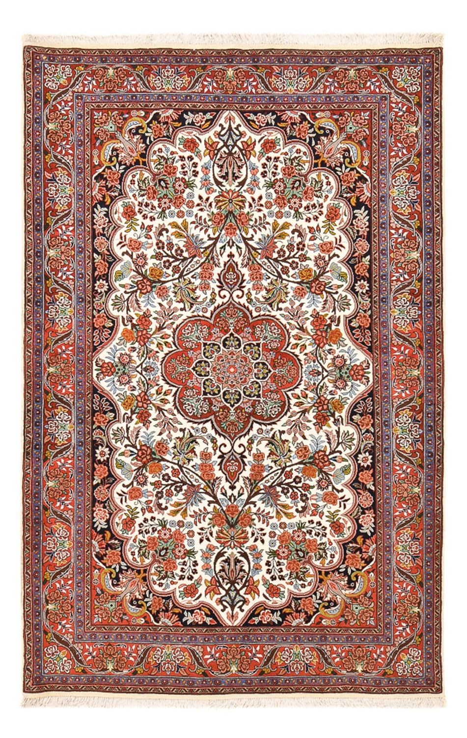 Persisk tæppe - Bijar - 219 x 136 cm - creme