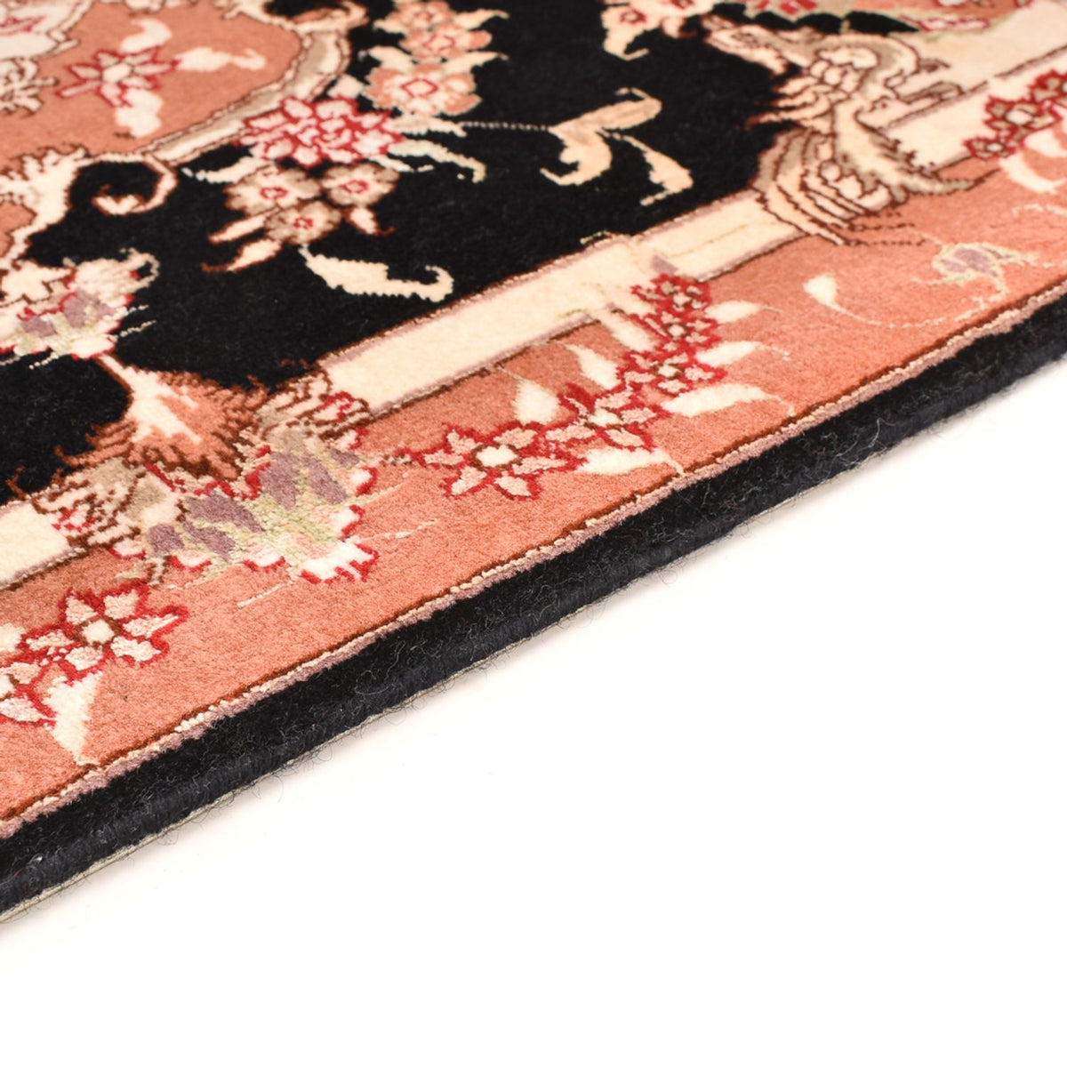 Persisk tæppe - Tabriz - Royal - 88 x 60 cm - mørkeblå