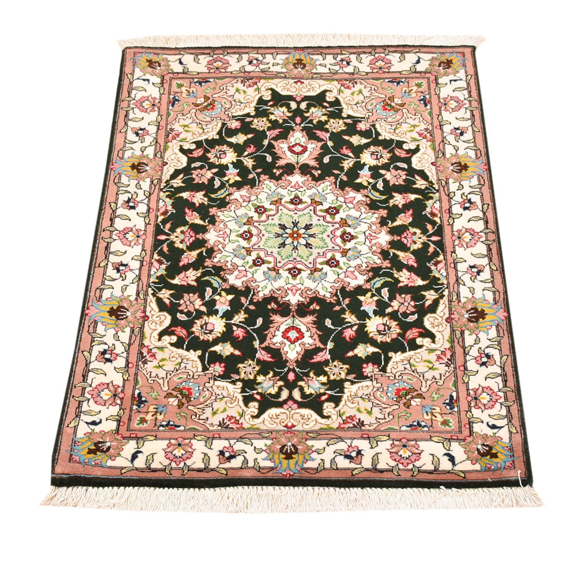 Persisk tæppe - Tabriz - Royal - 90 x 60 cm - mørkeblå