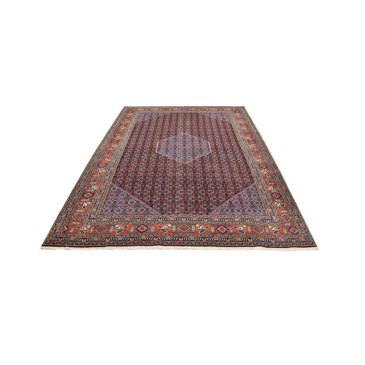 Persisk tæppe - Nomadisk - 293 x 221 cm - mørk beige