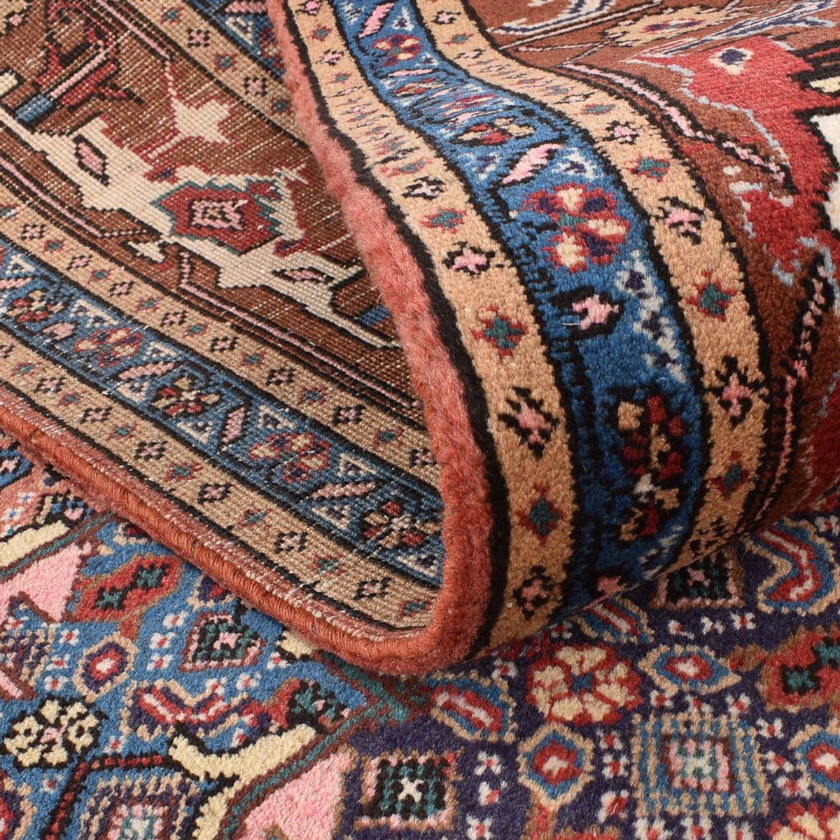 Persisk tæppe - Nomadisk - 294 x 204 cm - havblå