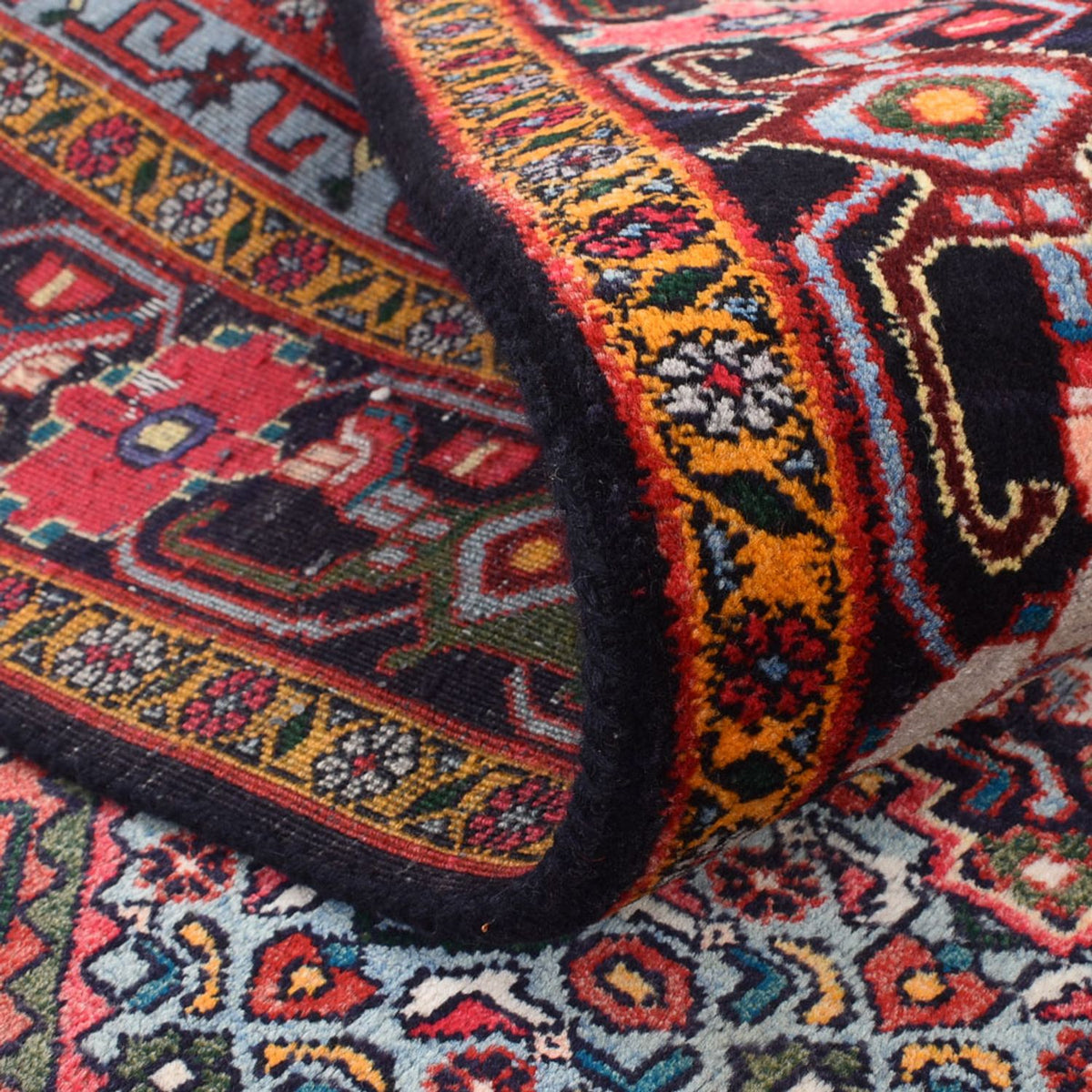 Persisk tæppe - Nomadisk - 305 x 202 cm - lysrød