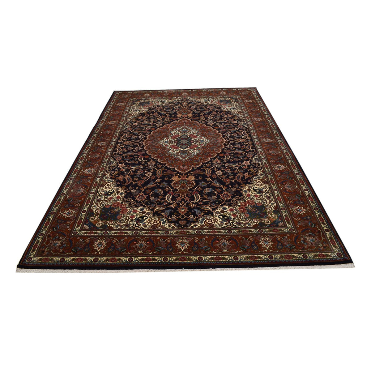 Persisk tæppe - Nomadisk - 298 x 205 cm - mørkerød