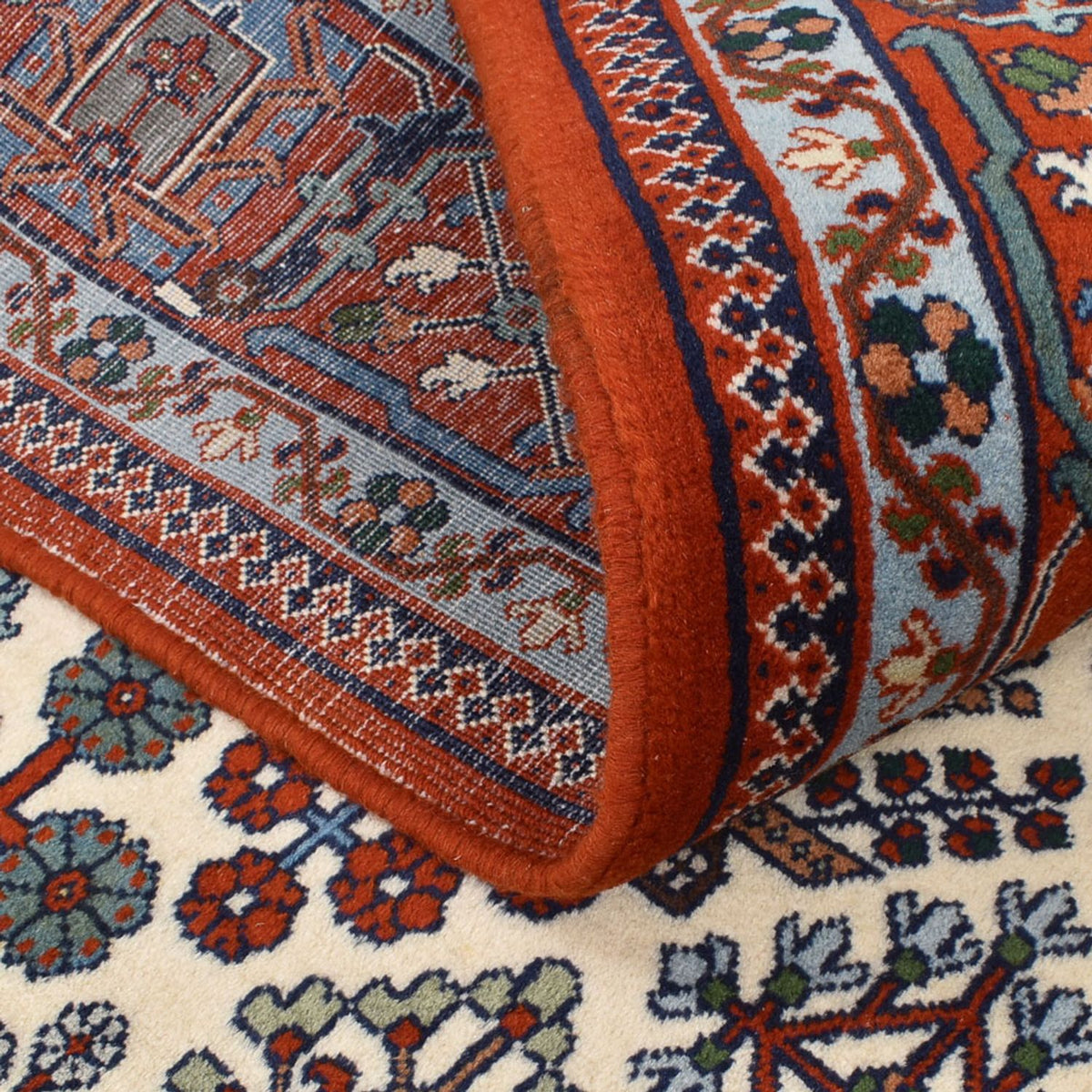 Persisk tæppe - Nomadisk - 246 x 170 cm - creme