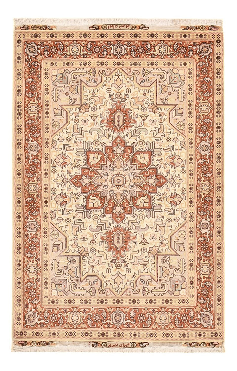 Persisk tæppe - Tabriz - Royal - 153 x 100 cm - lys beige