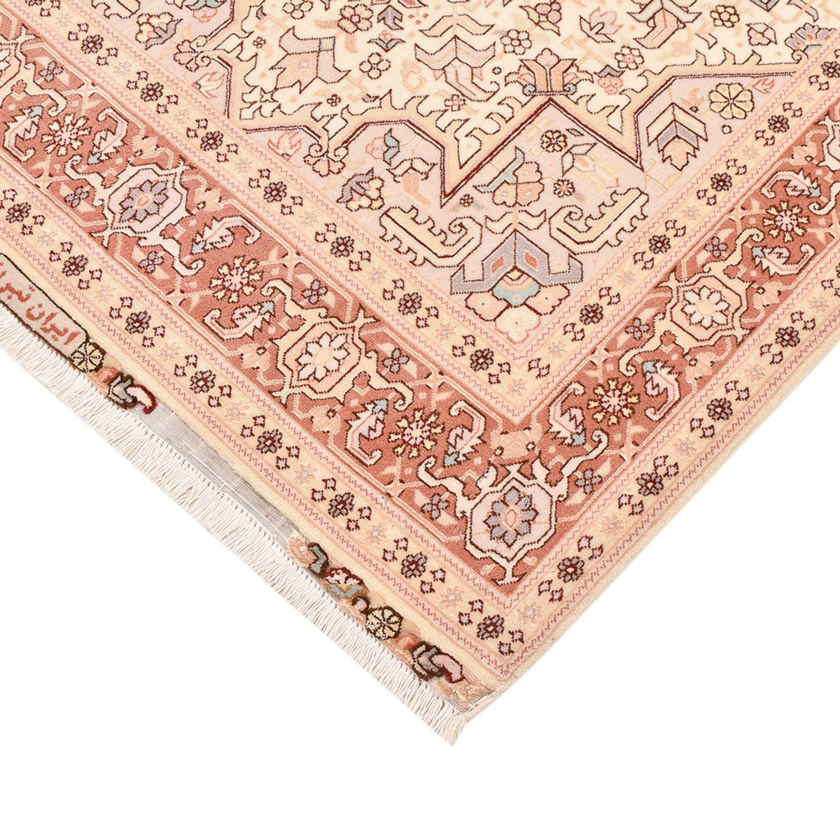 Persisk tæppe - Tabriz - Royal - 153 x 100 cm - lys beige