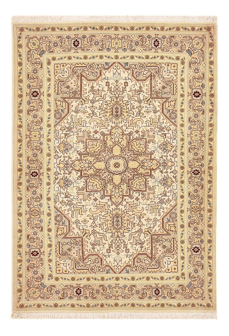 Persisk tæppe - Tabriz - Royal - 148 x 100 cm - lys beige