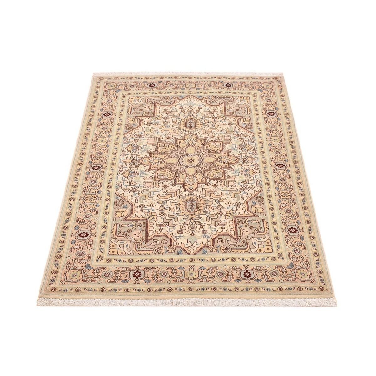 Persisk tæppe - Tabriz - Royal - 148 x 100 cm - lys beige