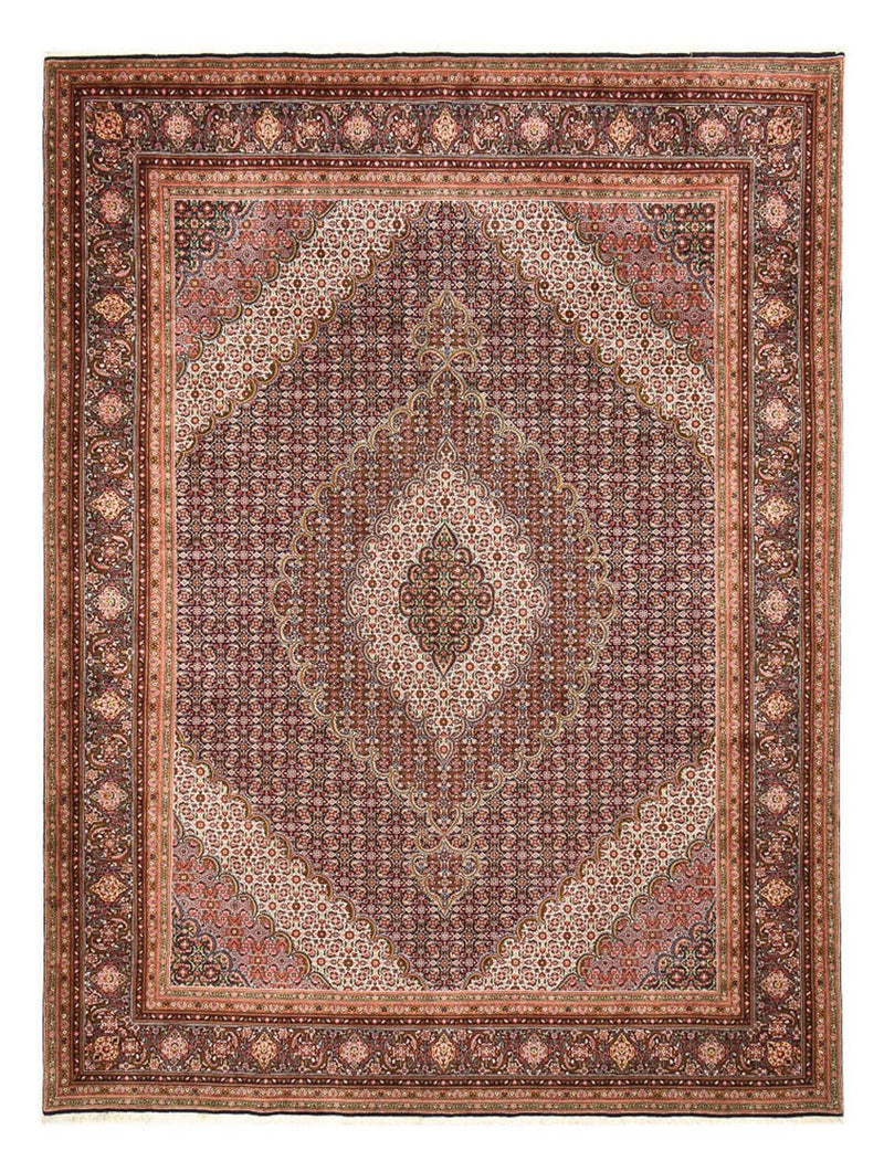 Persisk tæppe - Tabriz - Royal - 402 x 303 cm - mørk beige