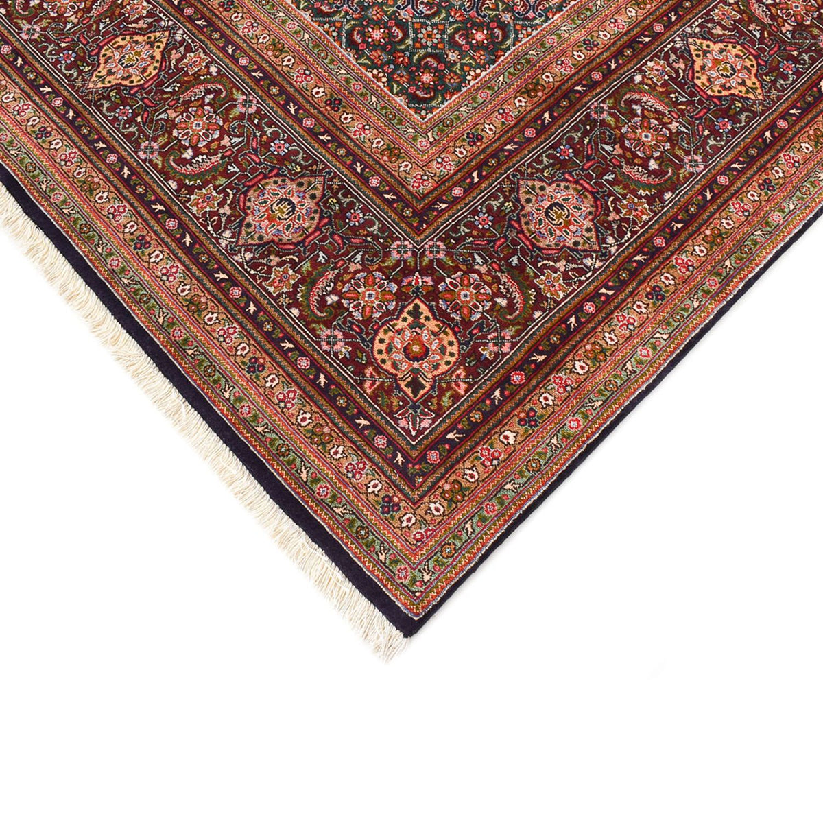 Persisk tæppe - Tabriz - Royal - 402 x 303 cm - mørk beige