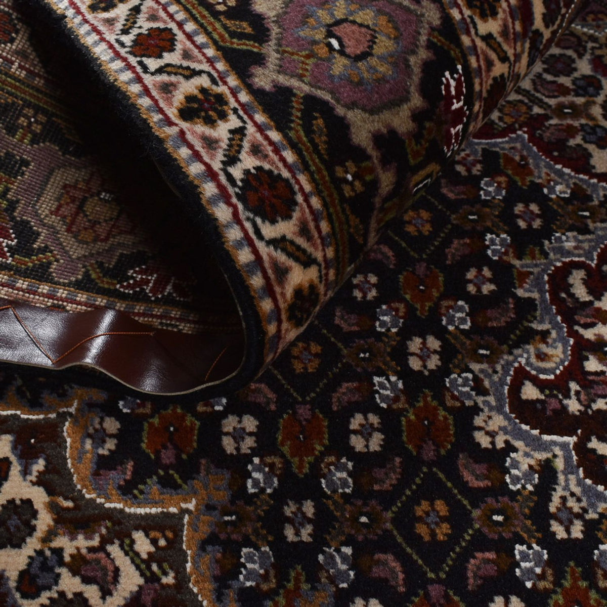 Persisk tæppe - Tabriz - Royal - 196 x 148 cm - mørkebrun