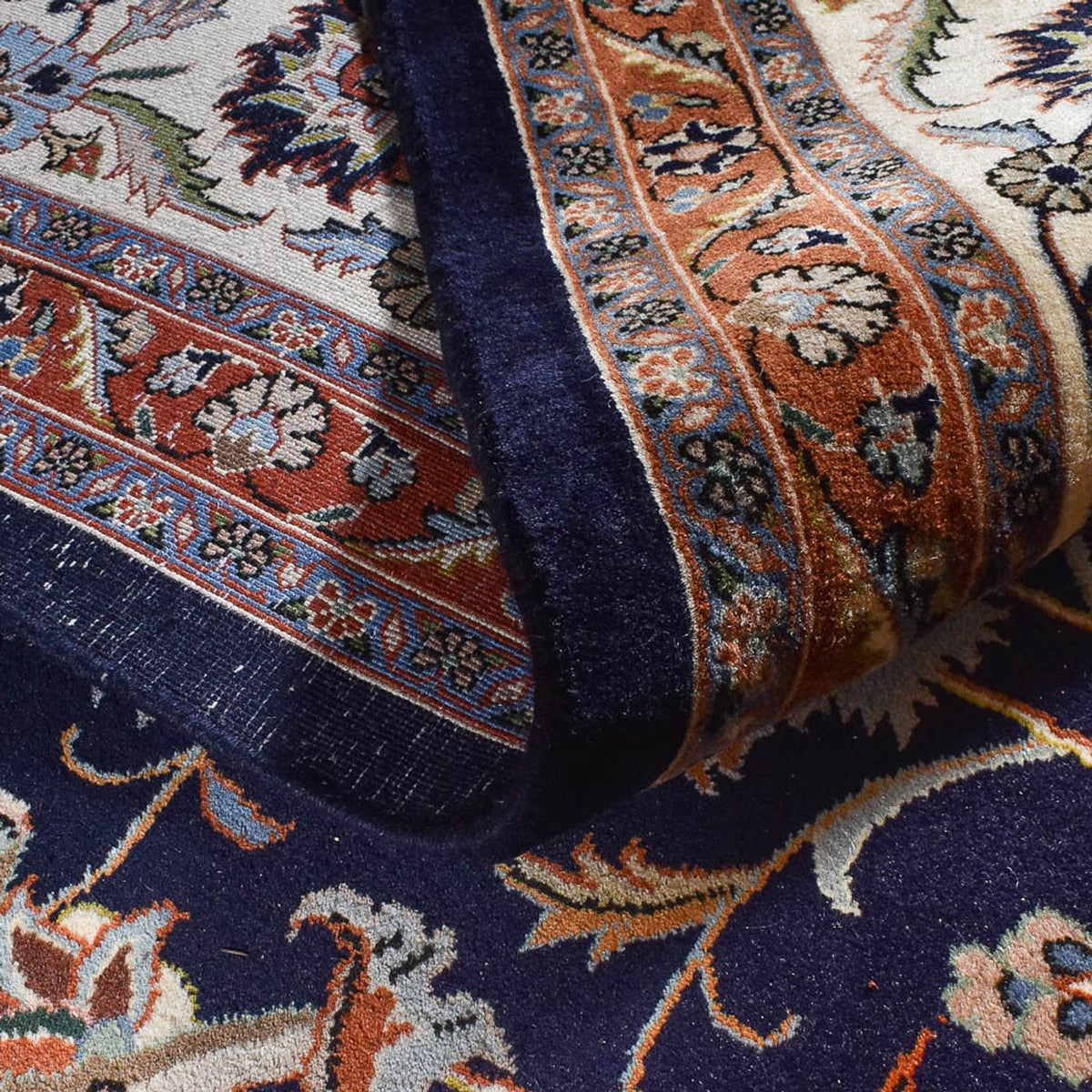 Persisk tæppe - Classic - Royal - 396 x 296 cm - mørkeblå