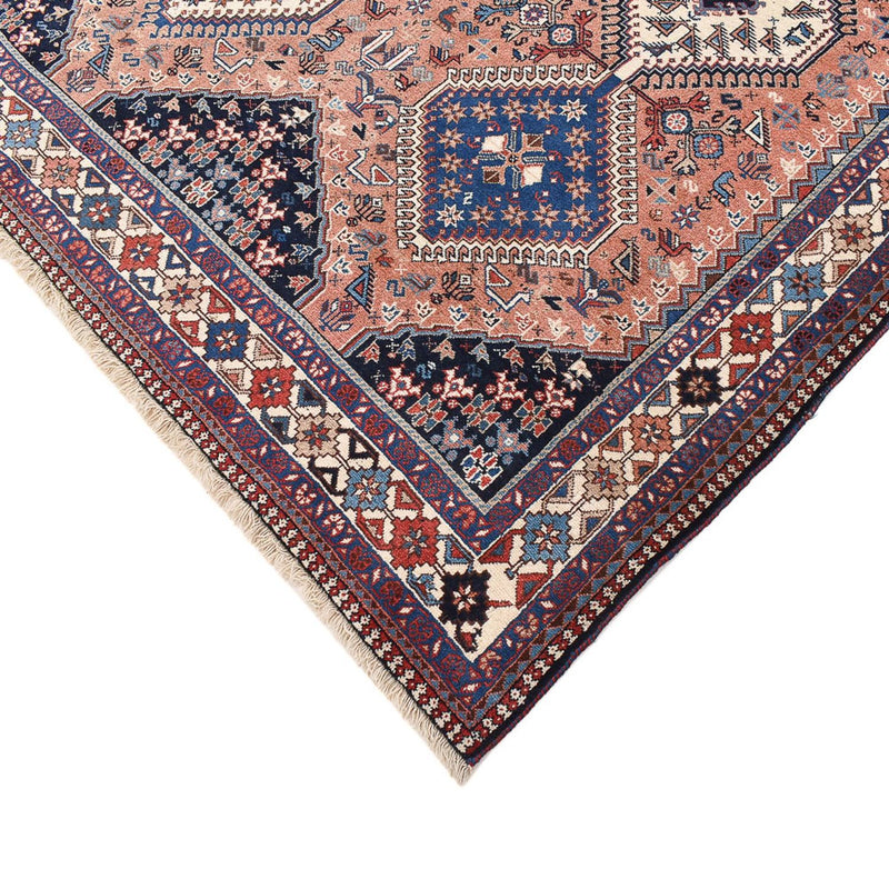 Persisk tæppe - Nomadisk firkantet  - 203 x 193 cm - lysrød