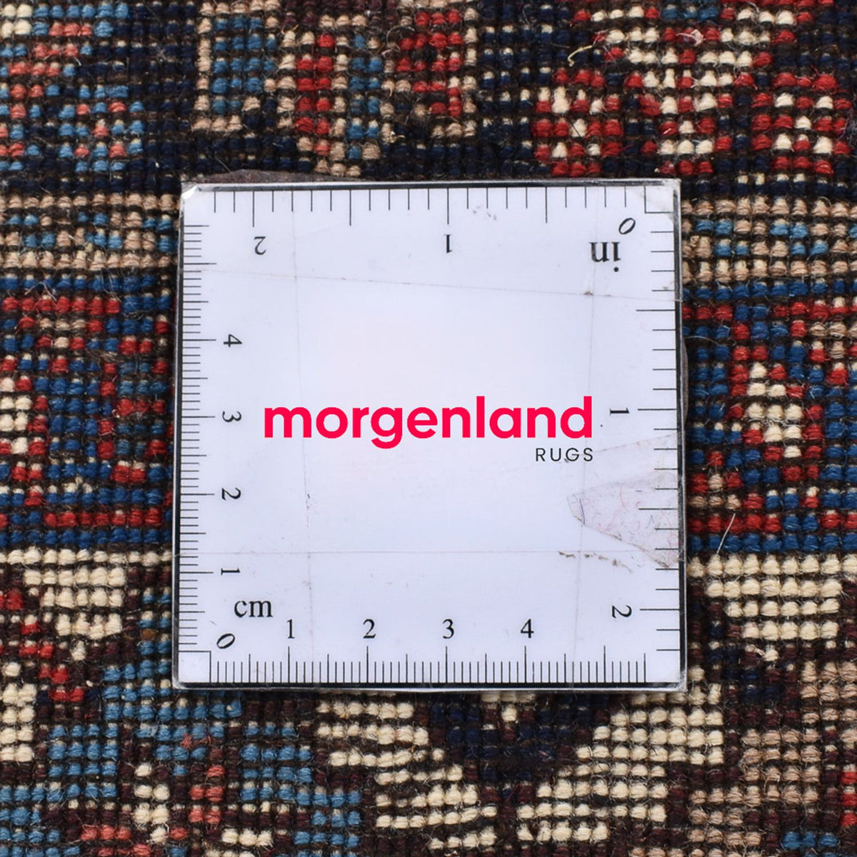 Persisk tæppe - Nomadisk firkantet  - 203 x 193 cm - lysrød