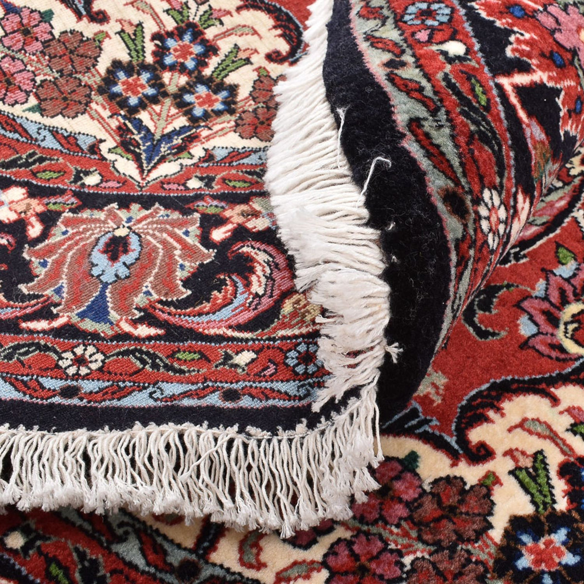 Persisk tæppe - Bijar rundt  - 150 x 150 cm - rød