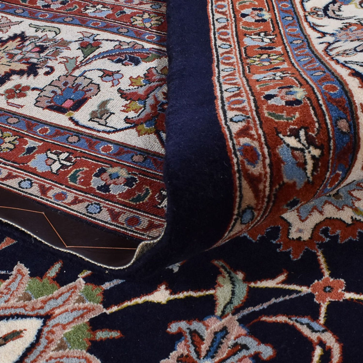 Persisk tæppe - Classic - Royal - 345 x 252 cm - mørkeblå