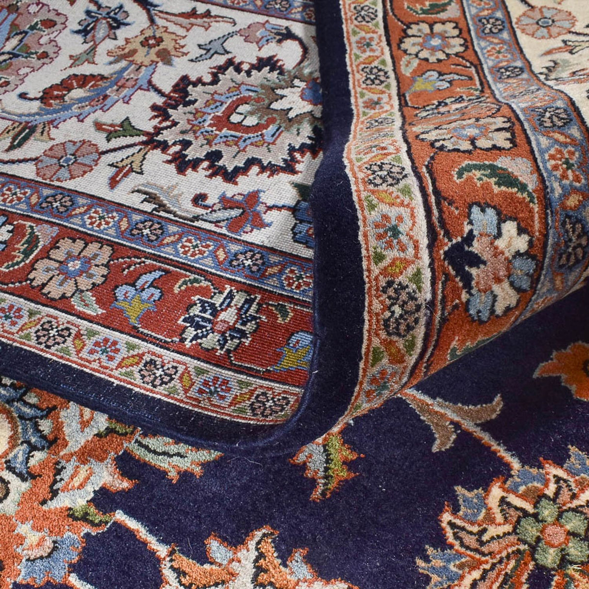 Persisk tæppe - Classic - Royal - 400 x 298 cm - mørkeblå