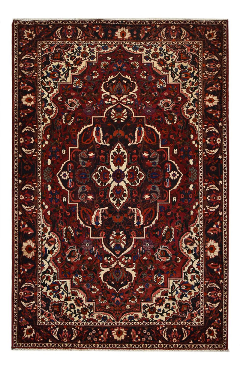 Persisk tæppe - Nomadisk - 313 x 203 cm - mørkerød