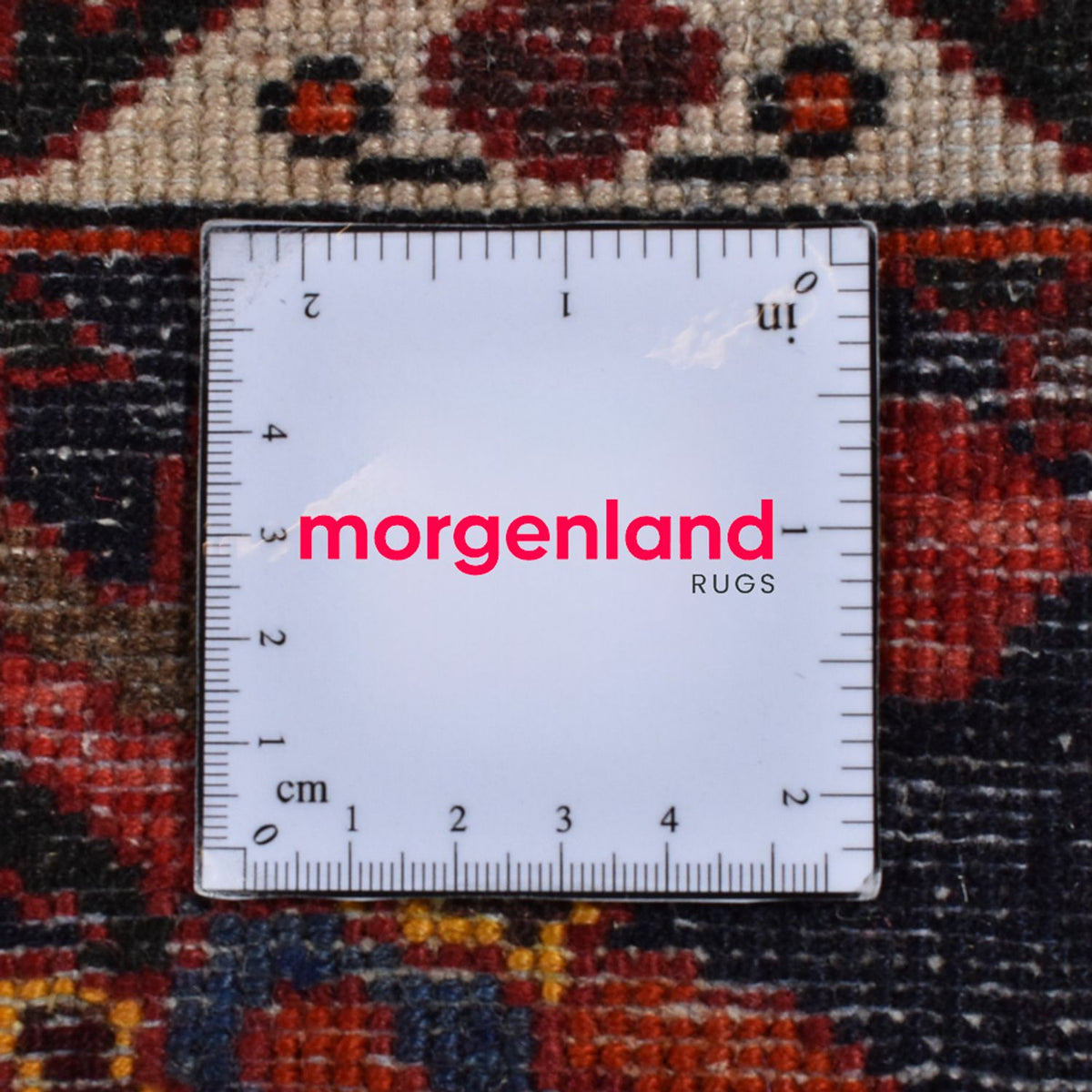 Persisk tæppe - Nomadisk - 313 x 203 cm - mørkerød